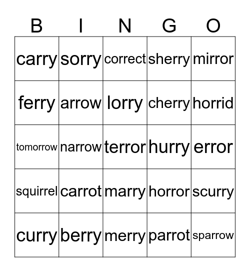 words with   r r  Bingo Card