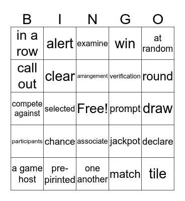 SEP I U3LA Bingo Card
