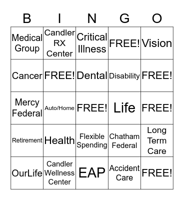 Beach Bash Bingo Card