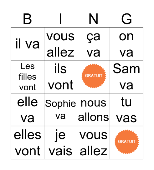 ALLER Bingo Card