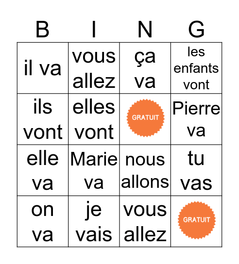 ALLER Bingo Card