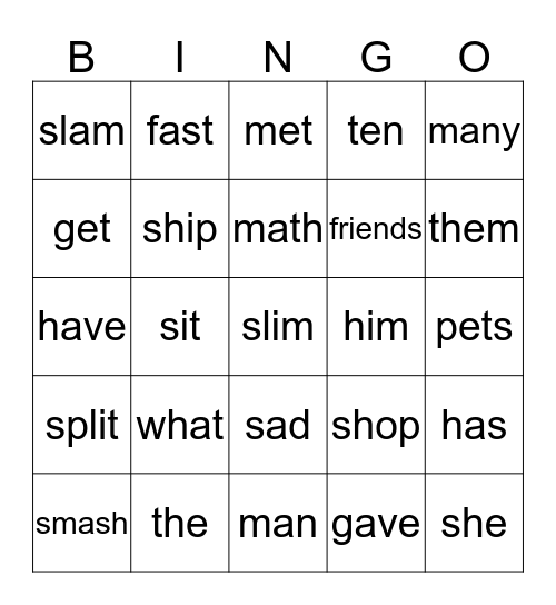 Nathaniel's BINGO  Bingo Card