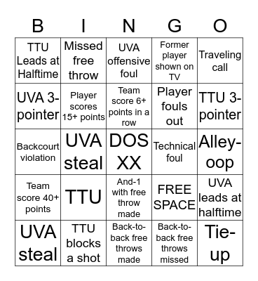 670 The Score BINGO Card