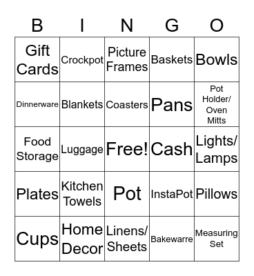 Summer & Logan Bingo Card