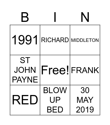 Vicki's Brighton Bingo Babes!!! Bingo Card