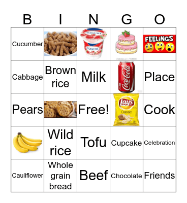 Canada  Food Guide  Bingo Card