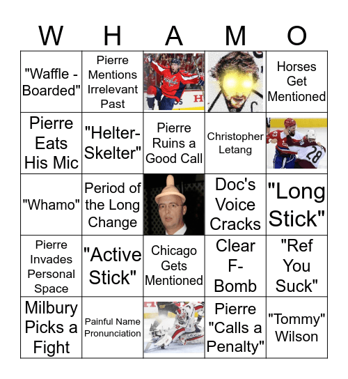 2019 NHL Playoff BINGO Card