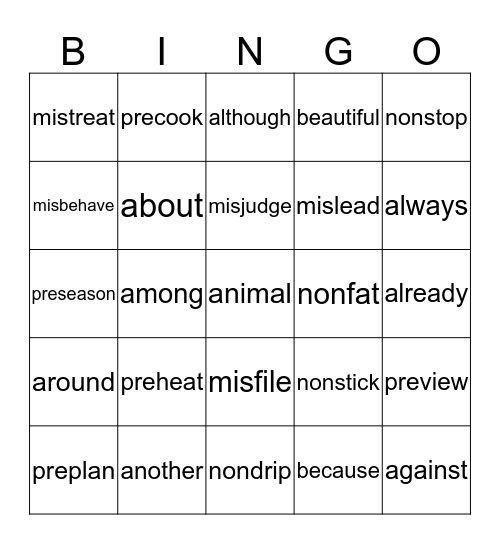 53 Gold Bingo Card