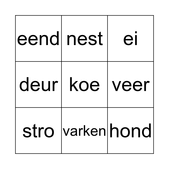 Dottie's eieren Bingo Card