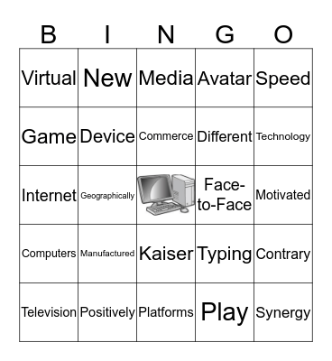 Chapter 11 Bingo Card