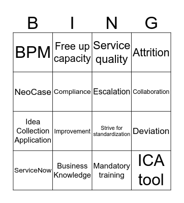 P2P Townhall Bingo Card