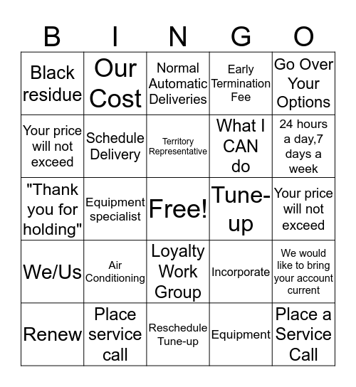 Focus on the DOs Bingo Card
