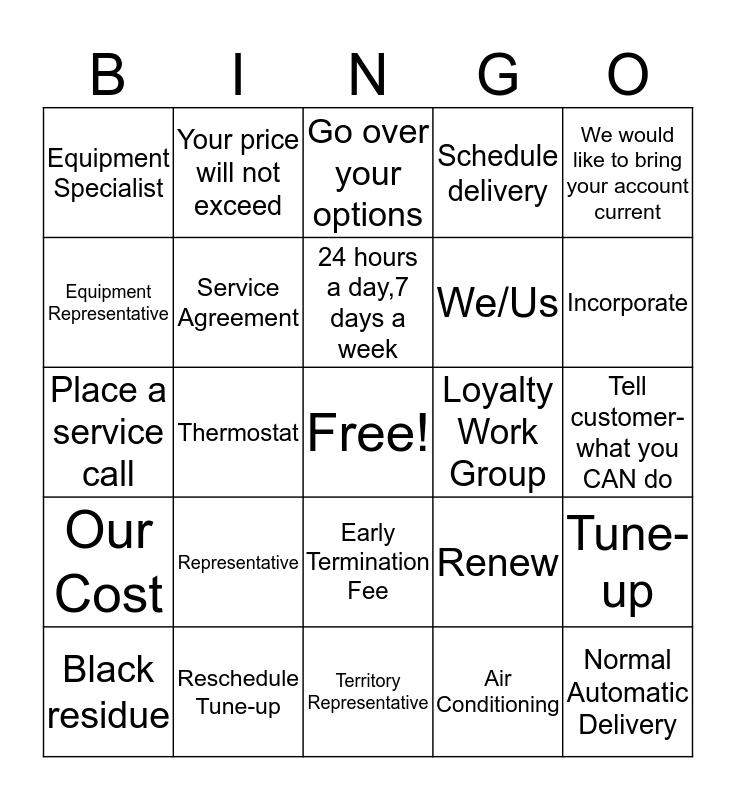 Focus on the DOs Bingo Card