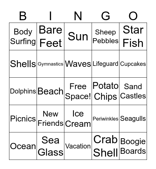 Secret Sisters of the Salty Sea Bingo! Bingo Card