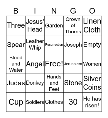 Easter Bingo! Bingo Card