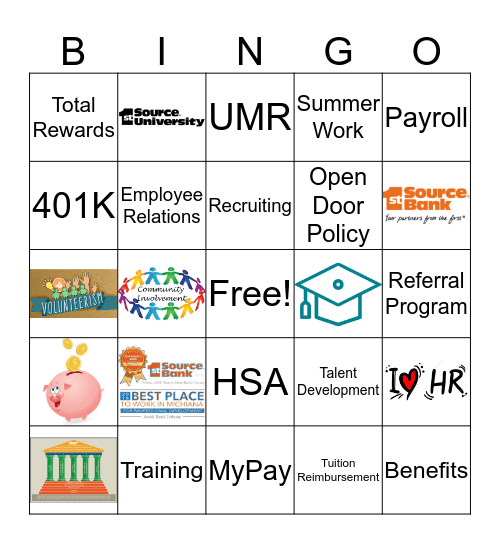 Win With People: Human Resources Edition Bingo Card