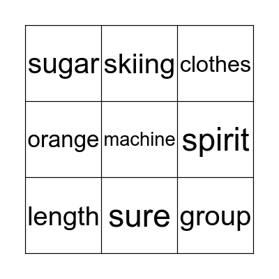 Sight Word List #21 Bingo Card