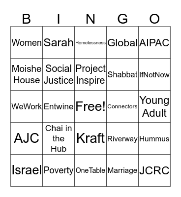 365 Bingo Card