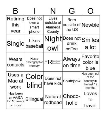 Bingo Card