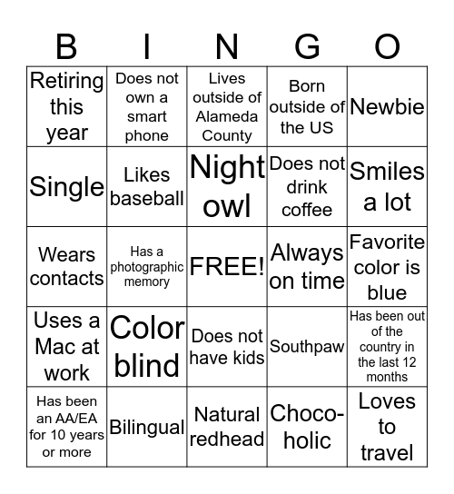 Bingo Card