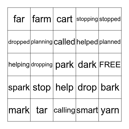 CARE 3.4 Bingo Card