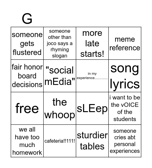 pReFEcT bInGO Card