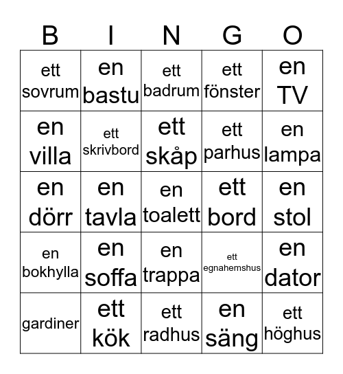 Text 6:  Bildtorget Bingo Card