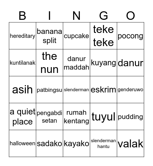 bingo 7co Bingo Card