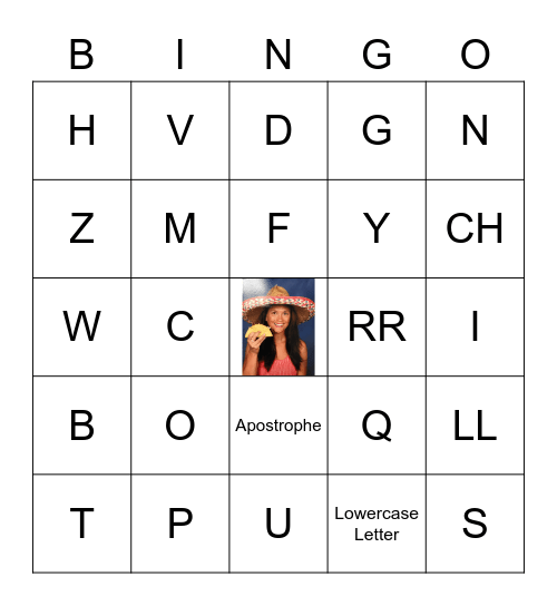 Abecedario Bingo Card