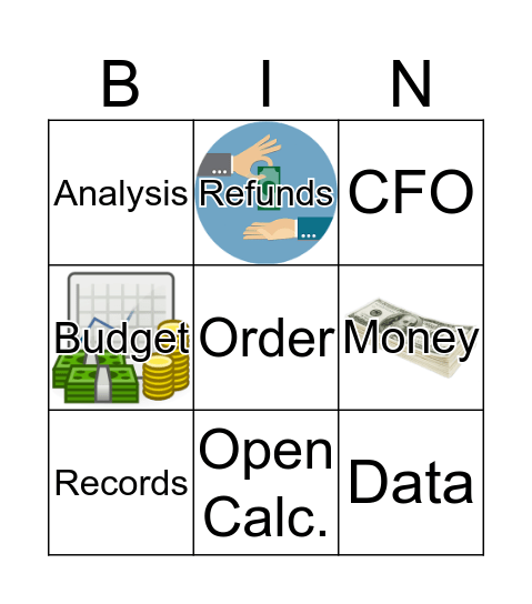 Accountant Bingo Card