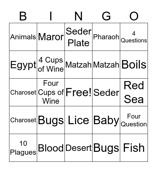 Marror Bingo Card