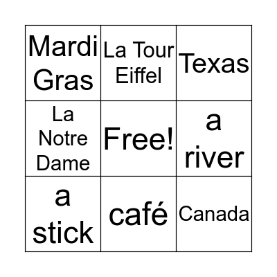 Le Bingo! Bingo Card