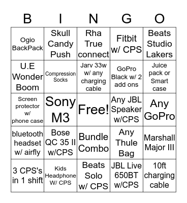 Summer Time BINGO Card