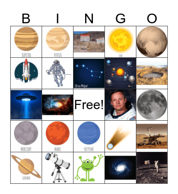 Out-of-this-World Space Bingo! Bingo Card