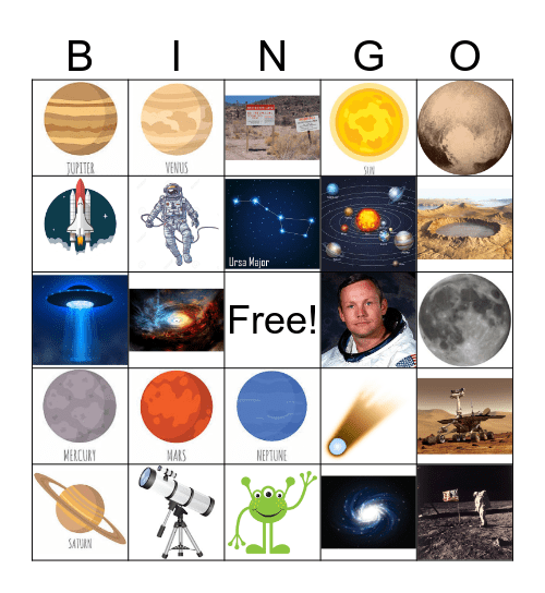 Out-of-this-World Space Bingo! Bingo Card