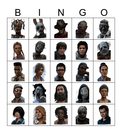 Dead BY DAYLIGHT Bingo Card