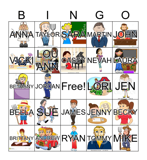 FAMILY BINGO Card