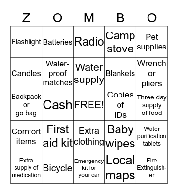 Bingo Card