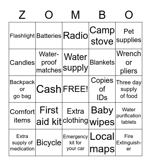 Bingo Card