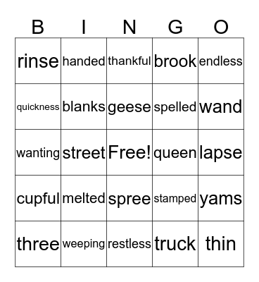 Mastery Check 2 Bingo Card