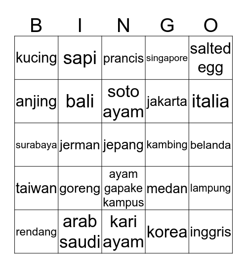senmihsujijay Bingo Card