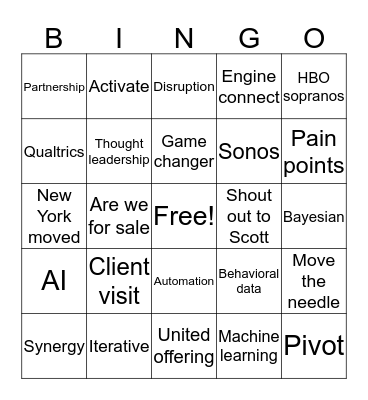 Town Hall Bingo Card