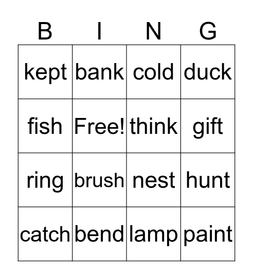 Bingo! Bingo Card
