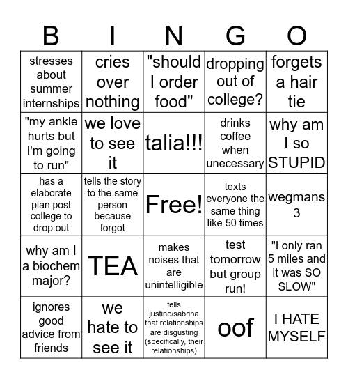 minhtam Bingo Card