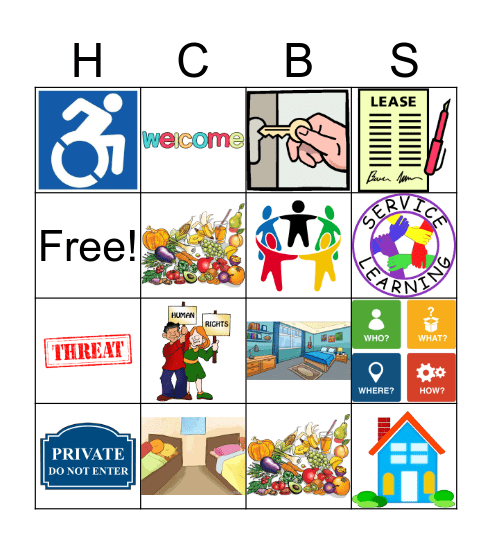 HCBS Bingo Card