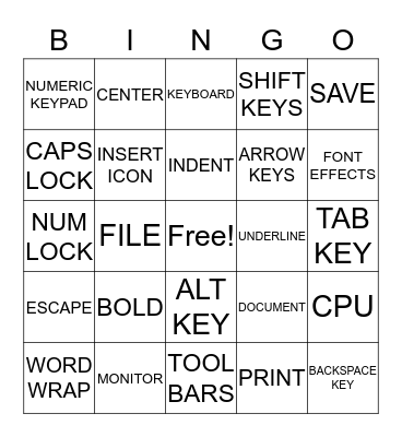 2.00 Bingo Card
