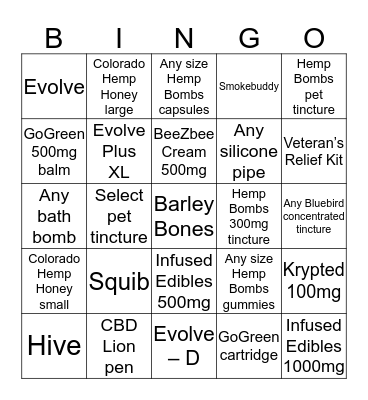 Fort O Sales Bingo Card
