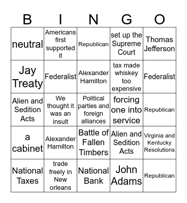 Growing Nation Bingo Card
