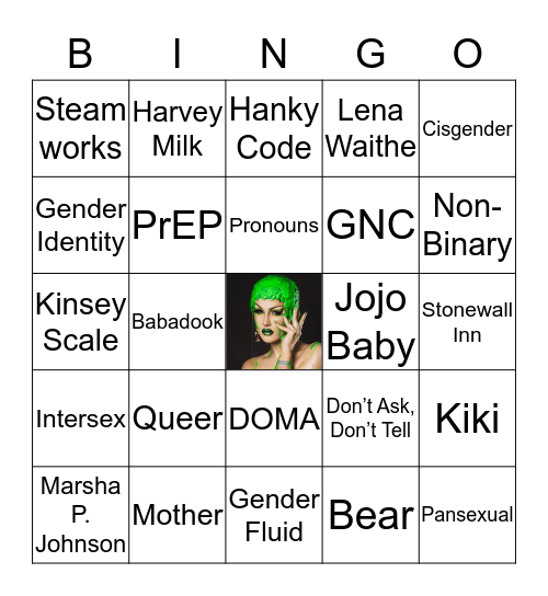 Kiki Corner: Queer Bingo Night Bingo Card