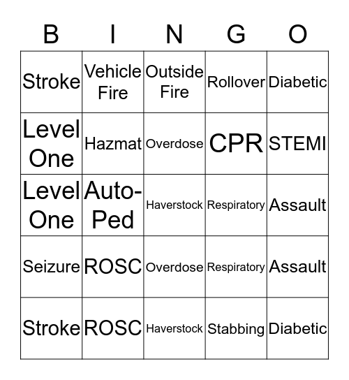 SHIfT SHOW Bingo Card